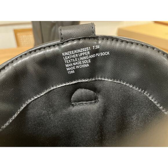 Steve Madden Kinzie Stiletto Western Tall Dress Boot Black Leather Size 7.5 NIB - Picture 14 of 16